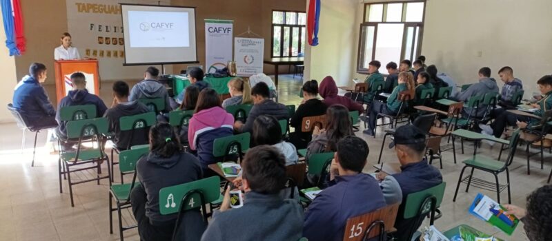CAFYF y DEA-MAG capacitaron sobre Buenas Prácticas Agrícolas a estudiantes de la Escuela Agrícola de San Juan Bautista, Misiones