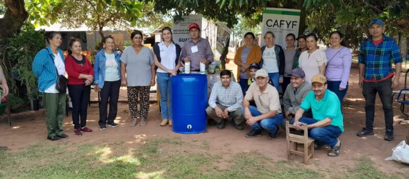CAFYF promueve la sostenibilidad con la instalación de camas biológicas en Guairá