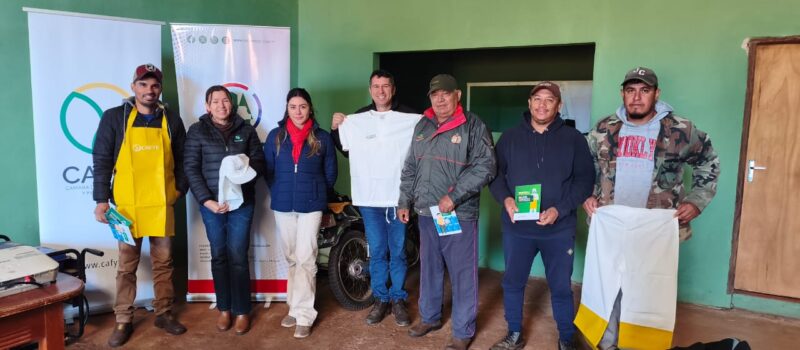 CAFYF llevó capacitación sobre el uso seguro de defensivos agrícolas a productores de Caraguatay